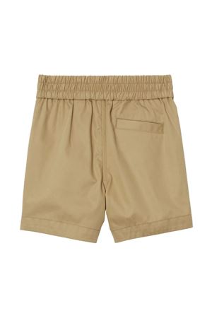 Beige cotton shorts BURBERRY KIDS | 8078257A7026